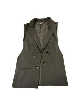 Mossimo Black Double-Breasted Tailored Vest Small